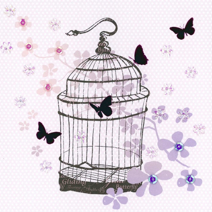  Bird Cage Greeting Card, JE-Jannex Enterprises, Putti Fine Furnishings