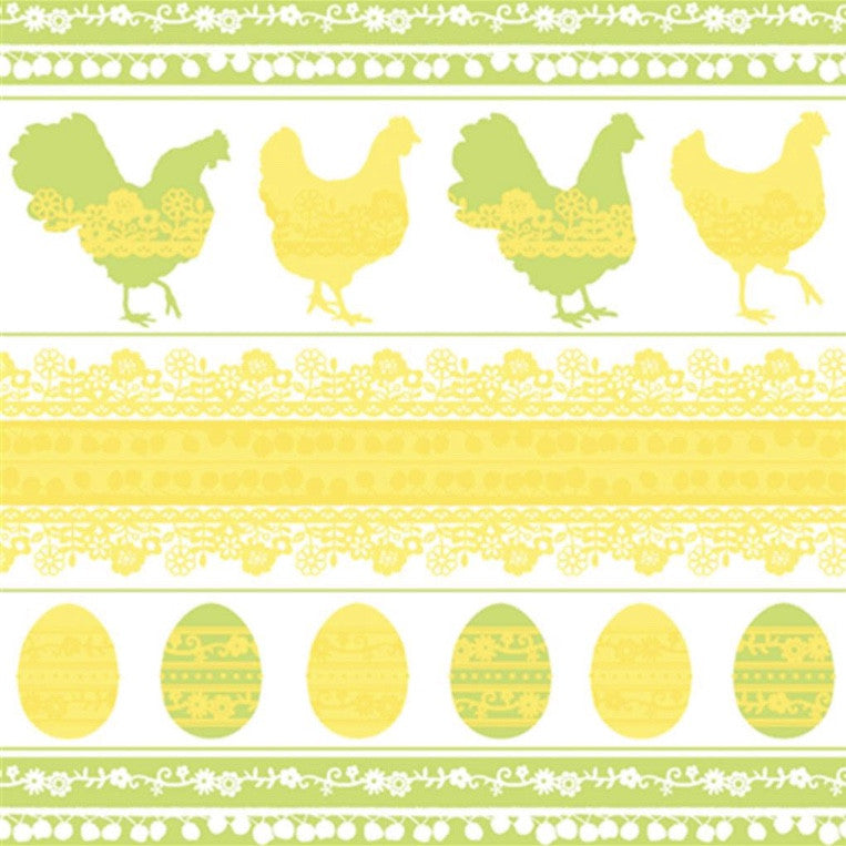  "Easter Silhouette" Beverage Napkin, JE-Jannex Enterprises, Putti Fine Furnishings