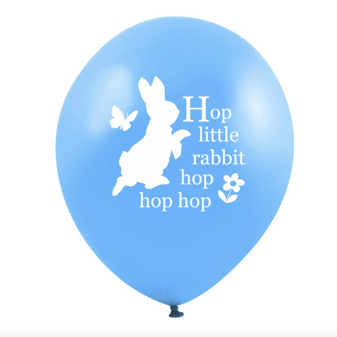 Peter Rabbit "Hop little rabbit...hop hop hop" Balloon - Cyan Blue - Balloon Party Supplies - Vintage Angel - Putti Fine Furnishings Toronto Canada