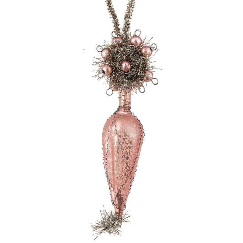  Vintage Drop Ornament - Pink, MW-Midwest / CBK, Putti Fine Furnishings