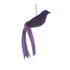 Purple Velvet and Feather Bird -  Christmas - Christmas Tradition - Putti Fine Furnishings Toronto Canada