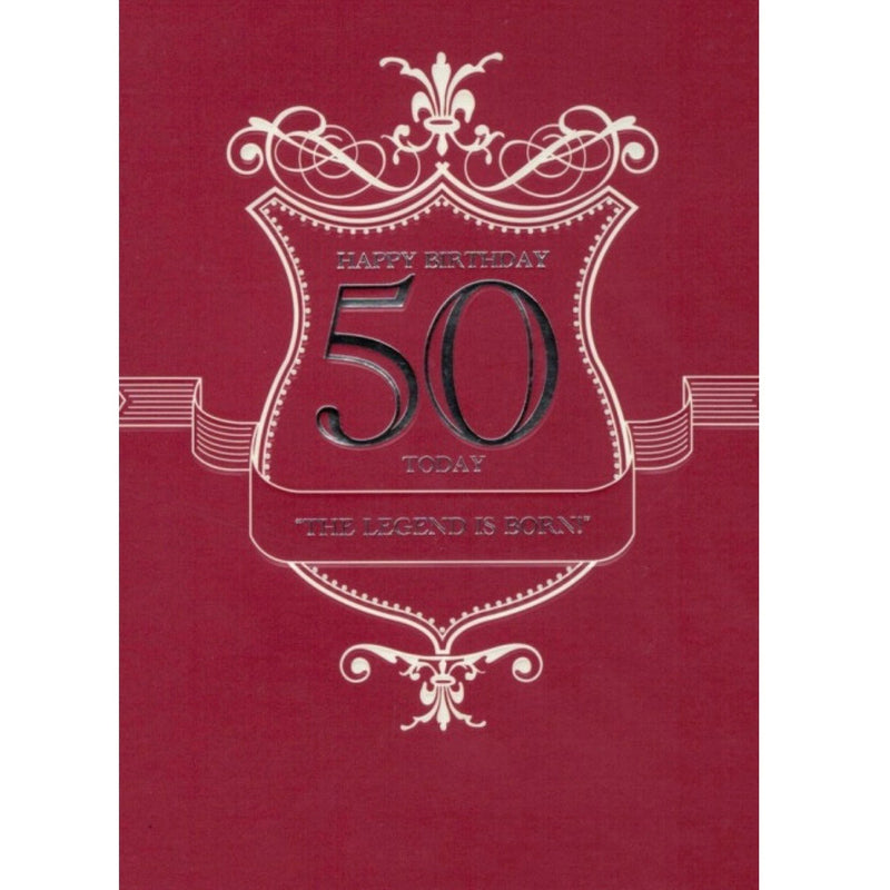  50th Birthday Card, ID-Incognito Distribution, Putti Fine Furnishings