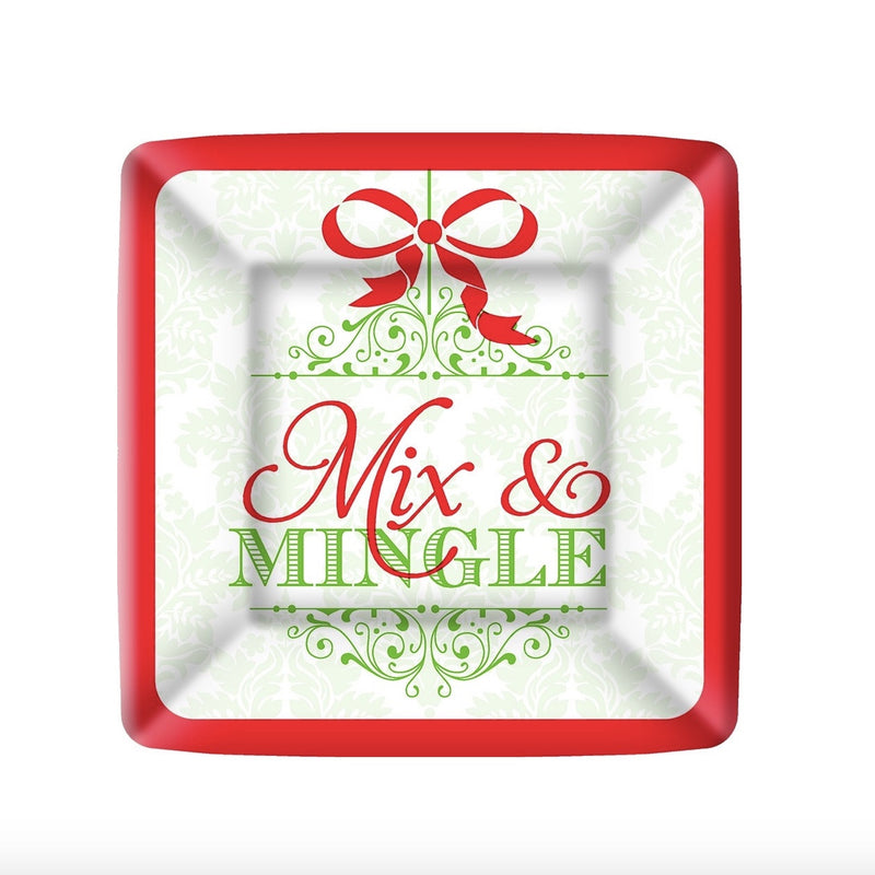 "Mix & Mingle" Paper Plate - Lunch -  Party Supplies - Carsim Trading - Putti Fine Furnishings Toronto Canada