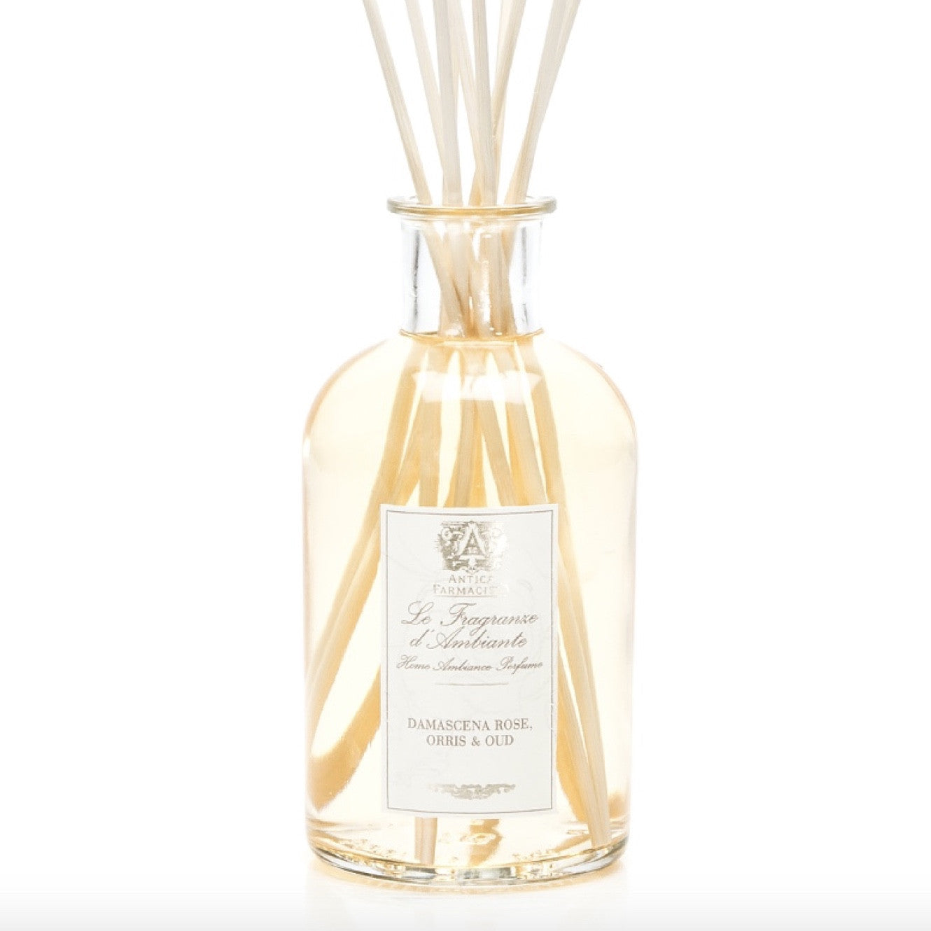 Antica Farmacista Damascena Rose, Orris & Oud Diffuser - 250ml Damascena Rose Diffuser Home Fragrance - Antica Farmasista - Putti Fine Furnishings Toronto Canada