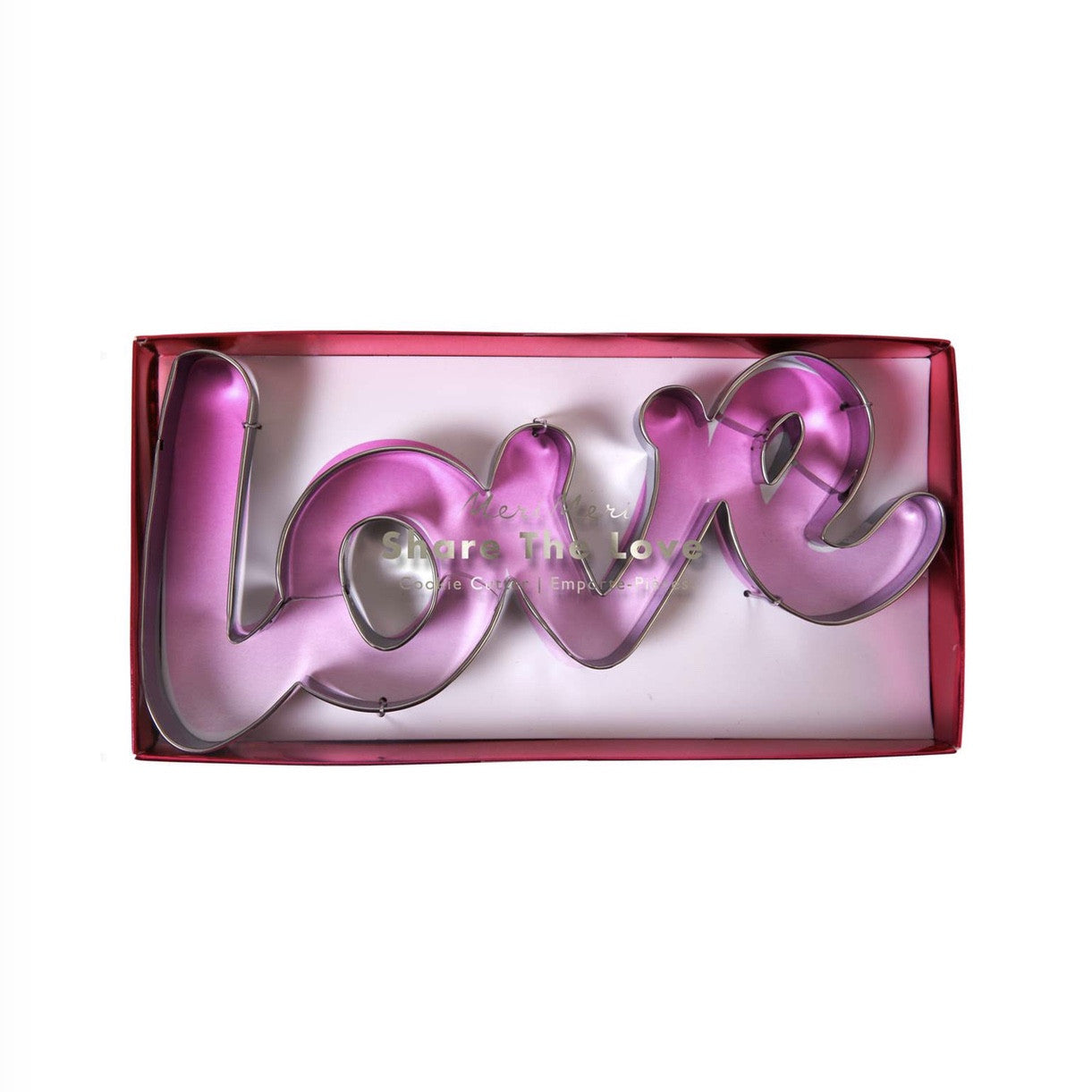 "Love" Cookie Cutter -  Party Supplies - Meri Meri UK - Putti Fine Furnishings Toronto Canada