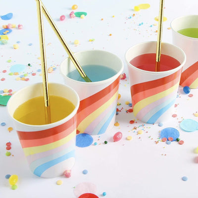 "Rainbow" Paper Cups -  Party Supplies - Meri Meri UK - Putti Fine Furnishings Toronto Canada - 2