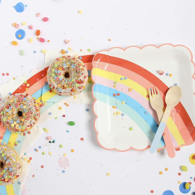 "Rainbow" Paper Plates - Large -  Party Supplies - Meri Meri UK - Putti Fine Furnishings Toronto Canada - 4
