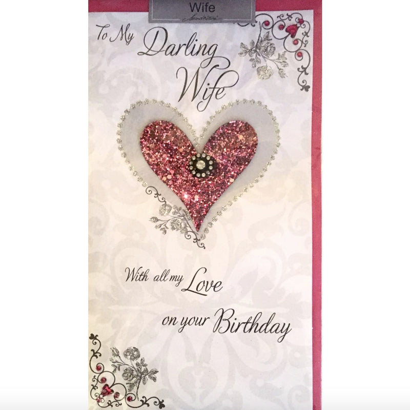  "To My Darling Wife ...." Birthday Greeting Card, ID-Incognito Distribution, Putti Fine Furnishings