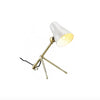 Small Mid Century Style Table Lamp - White, BI-Bethel International, Putti Fine Furnishings