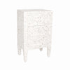 Bone Inlay Side Table - White, BI-Bethel International, Putti Fine Furnishings