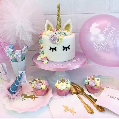 "We Heart Unicorns" Napkins - Small, TT-Talking Tables, Putti Fine Furnishings