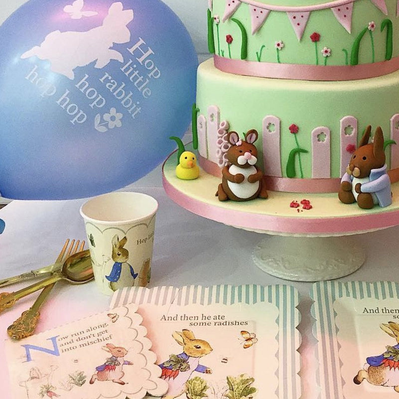  Peter Rabbit "Hop little rabbit...hop hop hop" Balloon - Light Blue, VA-Vintage AngelVA-Vintage Angel, Putti Fine Furnishings