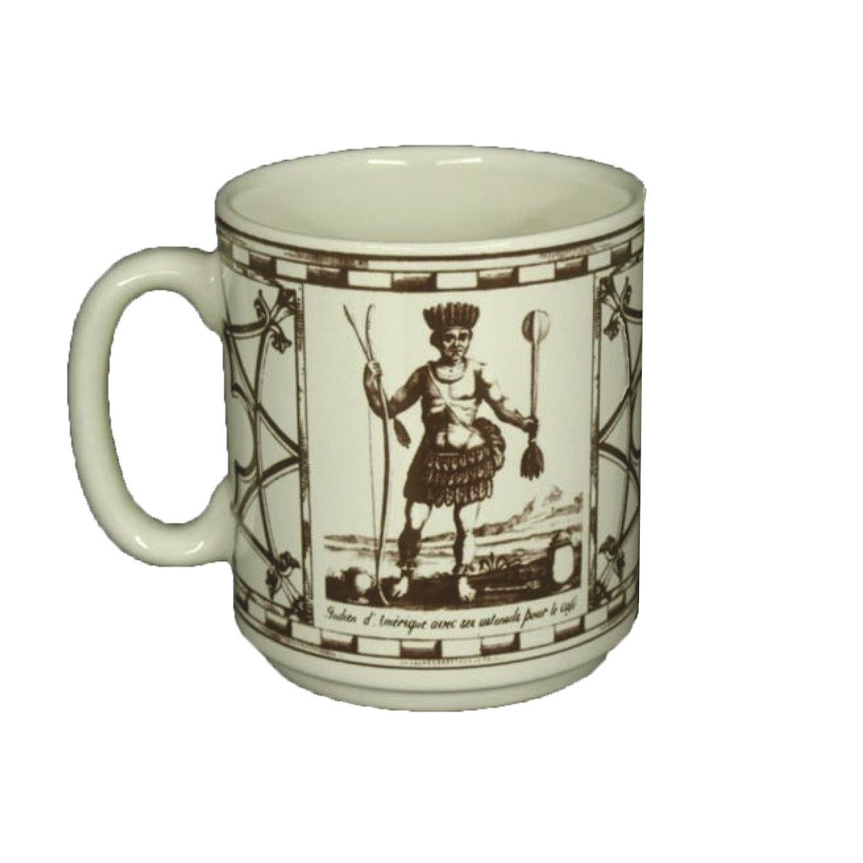  Traité du Café Mug - Indian Pattern, JLB-J L Bradshaws, Putti Fine Furnishings