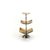  Barclay Butera Montecito 3-Tier Square Horn Dish, ZX-Zodax, Putti Fine Furnishings