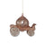  Rose Gold Glittered Carriage Ornament, CT-Christmas Tradition, Putti Fine Furnishings