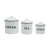  Set of 3 Enameled Metal Coffee Tea Sugar, CCO-Creative Co-op - Design Home, Putti Fine Furnishings