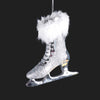 Silver Glitter Skate Ornament, CT-Christmas Tradition, Putti Fine Furnishings