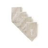 Monogrammed Napkin Set - Initial T, MP-Mud Pie, Putti Fine Furnishings