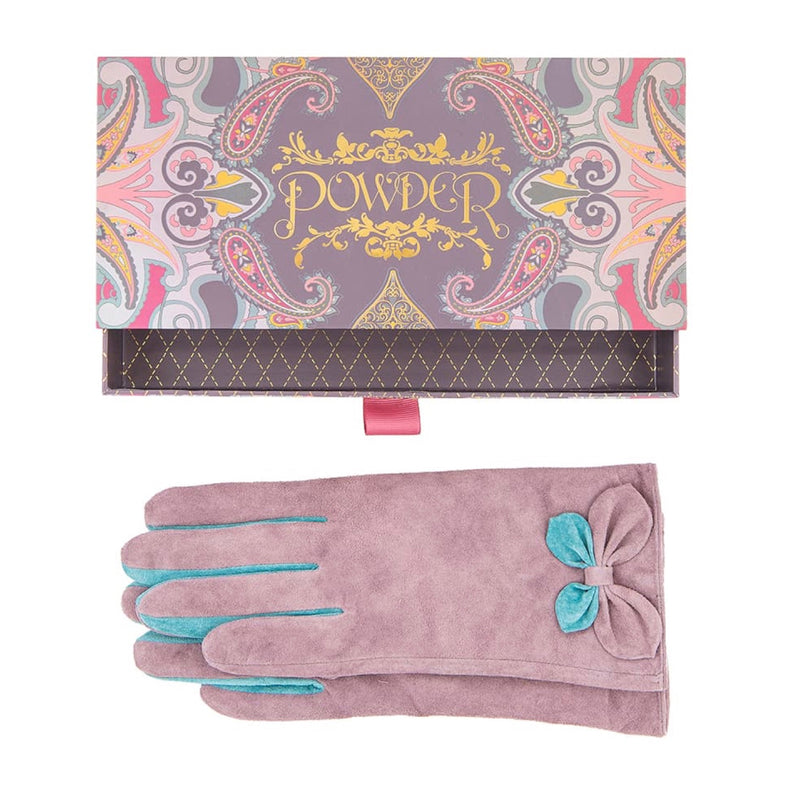  Powder "Antoinette" Suede Gloves - Stone, PDL-Powder Design Limited, Putti Fine Furnishings