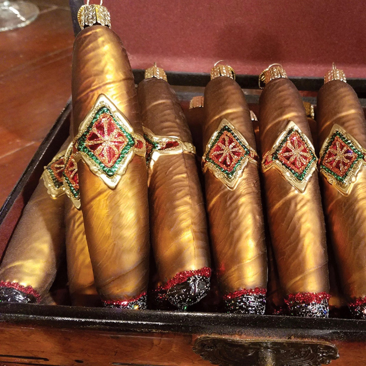 Old World Christmas Cigar Glass Ornament