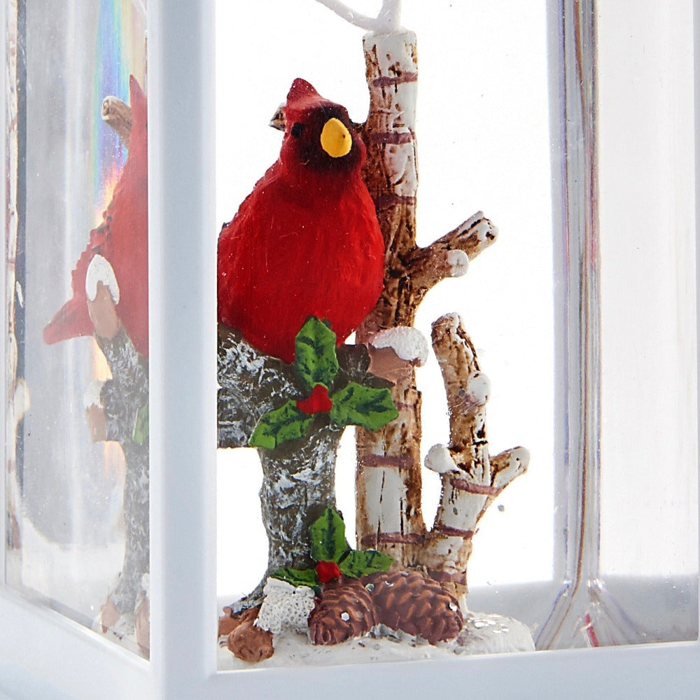 Lantern with Cardinals and Light  | Putti Christmas Celebrations