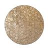 Golden Hexagonal Capiz Round Trays | Putti Fine Furnishings