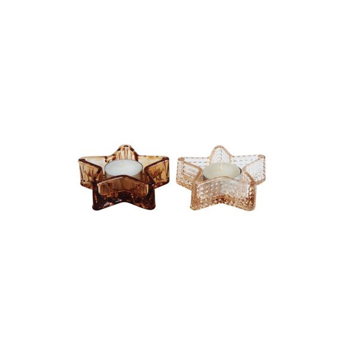 Glass Star Tealight holder | Putti Christmas Celebrations