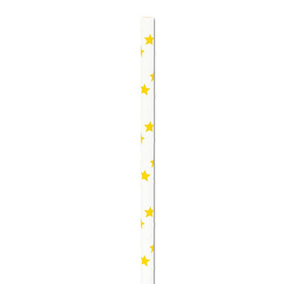 Straws with Gold Stars - Box of 100 | Putti Celebrations