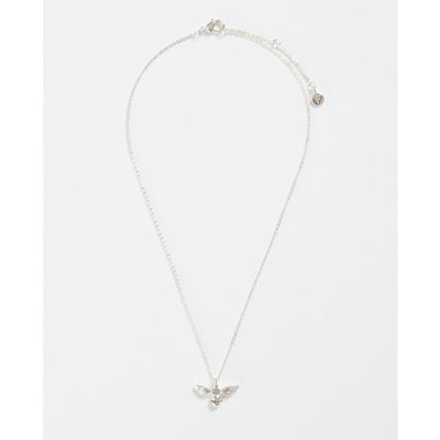 Fable Silver Pave Bee Short Necklace | Putti fine Fashions