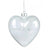 Feather Filled Glass Heart Wish Ornament
