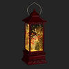 Snowman Perpetual Snow Red Lantern with Light | Putti Christmas Shop