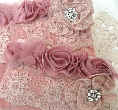 Miss Rose Sister Violet Small Ruffle Dusty Rose Braid, MRSV-Miss Rose Sister Violet, Putti Fine Furnishings