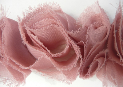 Miss Rose Sister Violet Small Ruffle Dusty Rose Braid, MRSV-Miss Rose Sister Violet, Putti Fine Furnishings