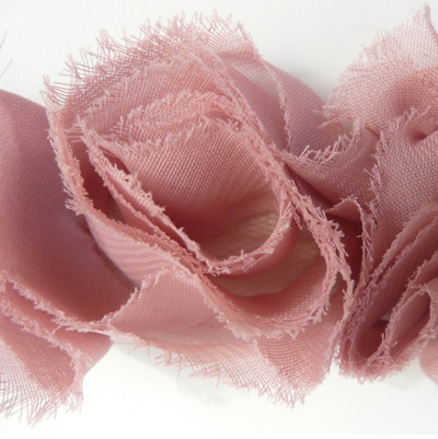 Miss Rose Sister Violet Small Ruffle Dusty Rose Braid, MRSV-Miss Rose Sister Violet, Putti Fine Furnishings