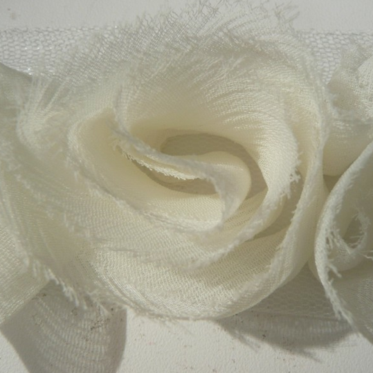  Miss Rose Sister Violet Small Ruffle Rose Braid Ivory, MRSV-Miss Rose Sister Violet, Putti Fine Furnishings