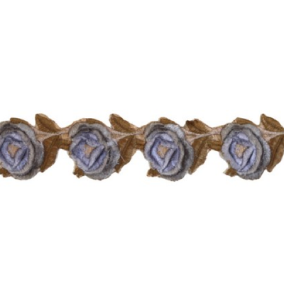Miss Rose Sister Violet Velvet Rose Trim Lilac, MRSV-Miss Rose Sister Violet, Putti Fine Furnishings