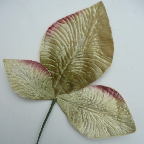  Miss Rose Sister Violet Velvet Leaves - Pale Ivory Green, MRSV-Miss Rose Sister Violet, Putti Fine Furnishings