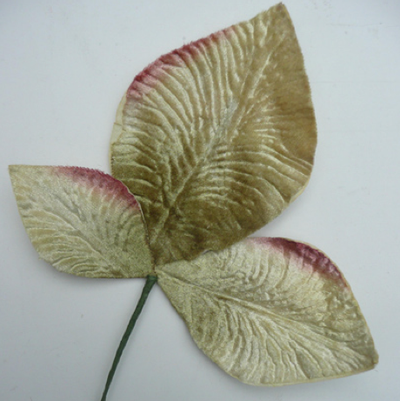 Miss Rose Sister Violet Velvet Leaves - Pale Ivory Green, MRSV-Miss Rose Sister Violet, Putti Fine Furnishings