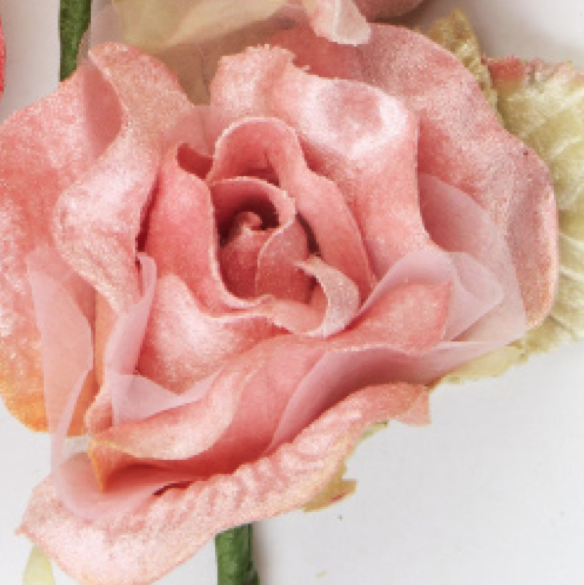  Miss Rose Sister Violet Organza Rose - Pink, MRSV-Miss Rose Sister Violet, Putti Fine Furnishings
