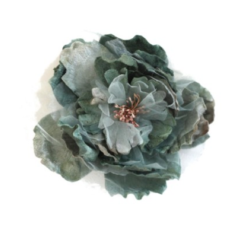  Miss Rose Sister Violet Cabbage Rose - Aqua, MRSV-Miss Rose Sister Violet, Putti Fine Furnishings