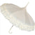Beige Classic Frilled Pagoda Umbrella | Putti Fine Fashions 