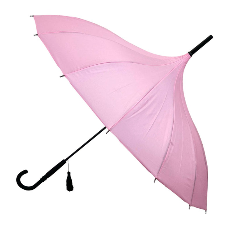 Soak London Boutique Classic Pagoda Umbrella Pink | Putti Fine Fashions 