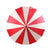 Soak London Boutique Classic Pagoda Umbrella - Red and White | Putti Fine Fashions 