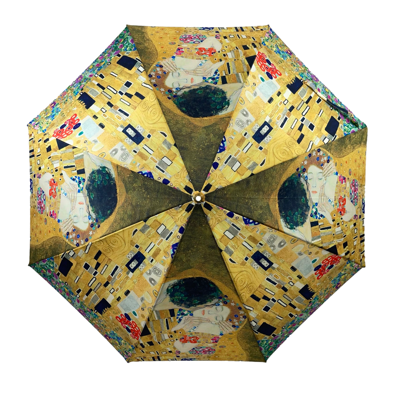Soak London Classic Klimt The Kiss Walking Stick Umbrella | Putti Fine Fashions 