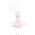 'Some Bunny Loves You" Pink Polka Dot Bunny Decoration