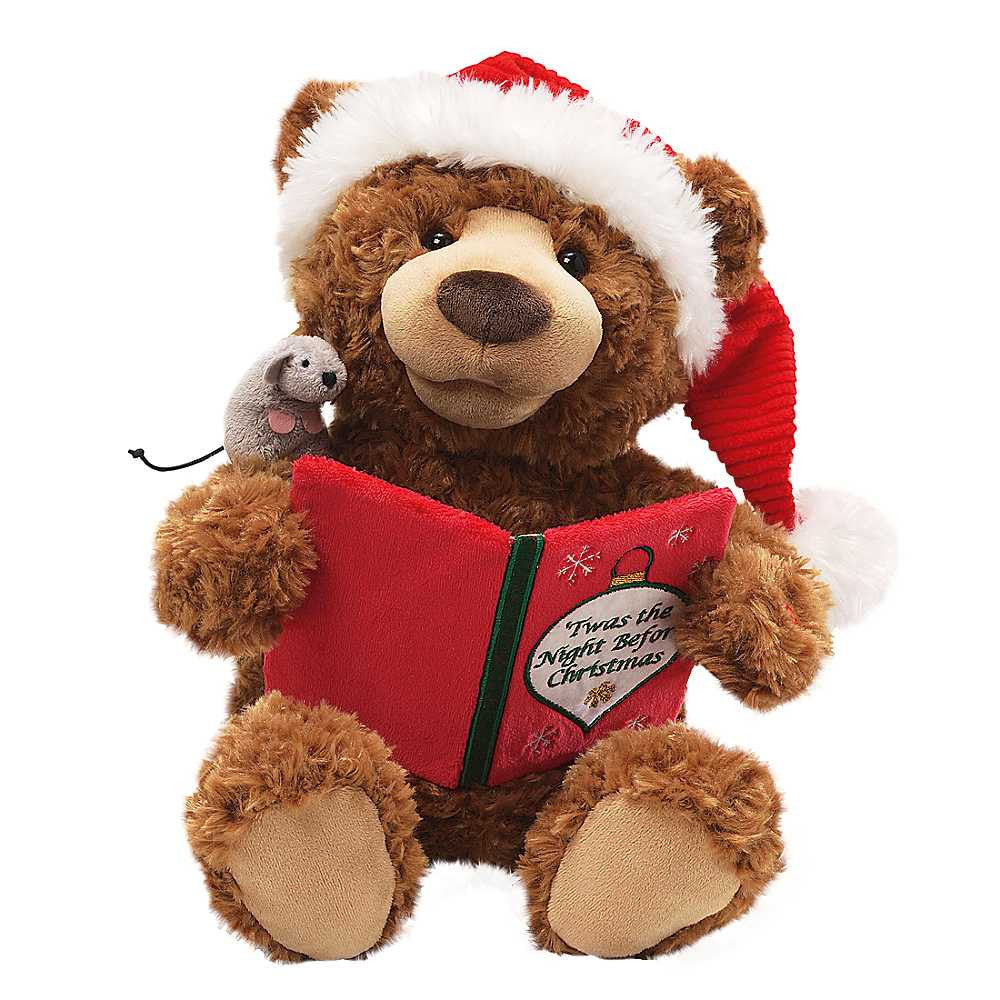  Talking "Twas the Night Before Christmas" Teddy Bear, Gund, Putti Fine Furnishings