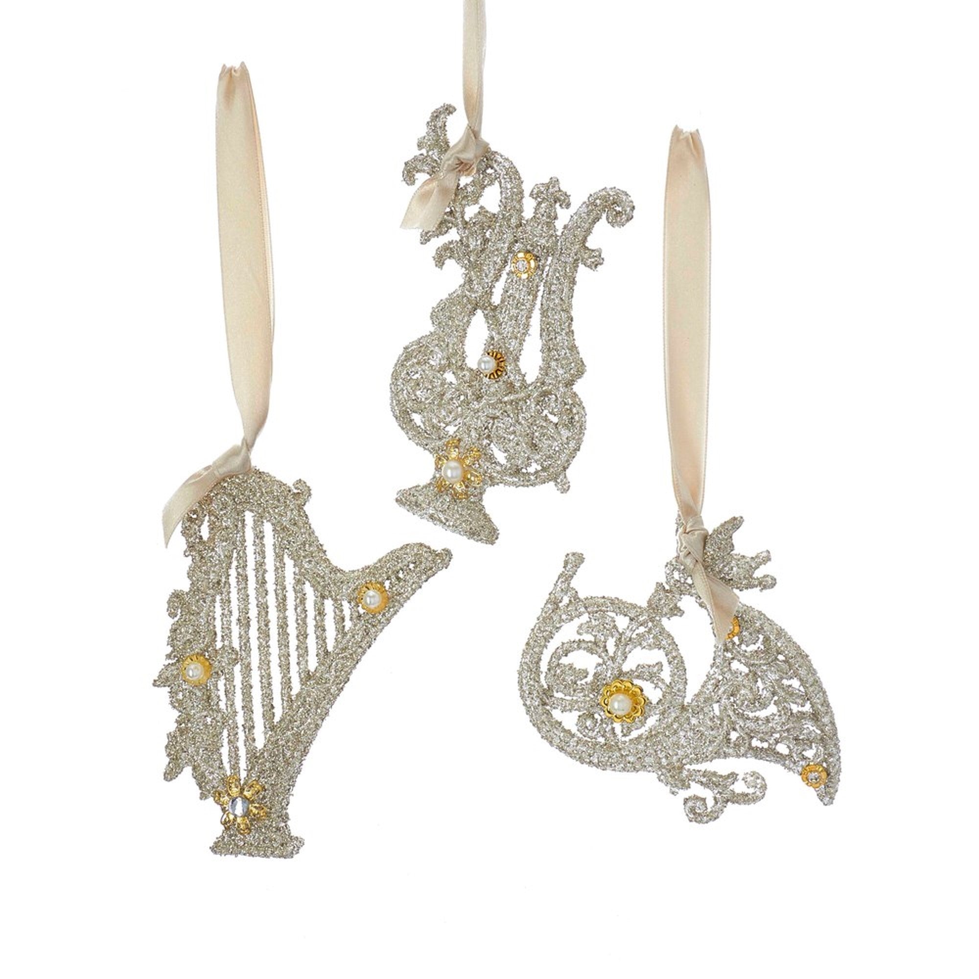 Vintage Glamour Musical Instruments Ornament | Putti Christmas 