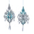 Kurt Adler Tiffany Blue and Silver Chandelier Ornaments | Putti Christmas 