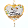 Kurt Adler "Bee my Honey" Glass Heart Ornament | Putti Christmas