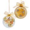 Kurt Adler White Honeycomb Bee Glass Ball Ornament | Putti Christmas